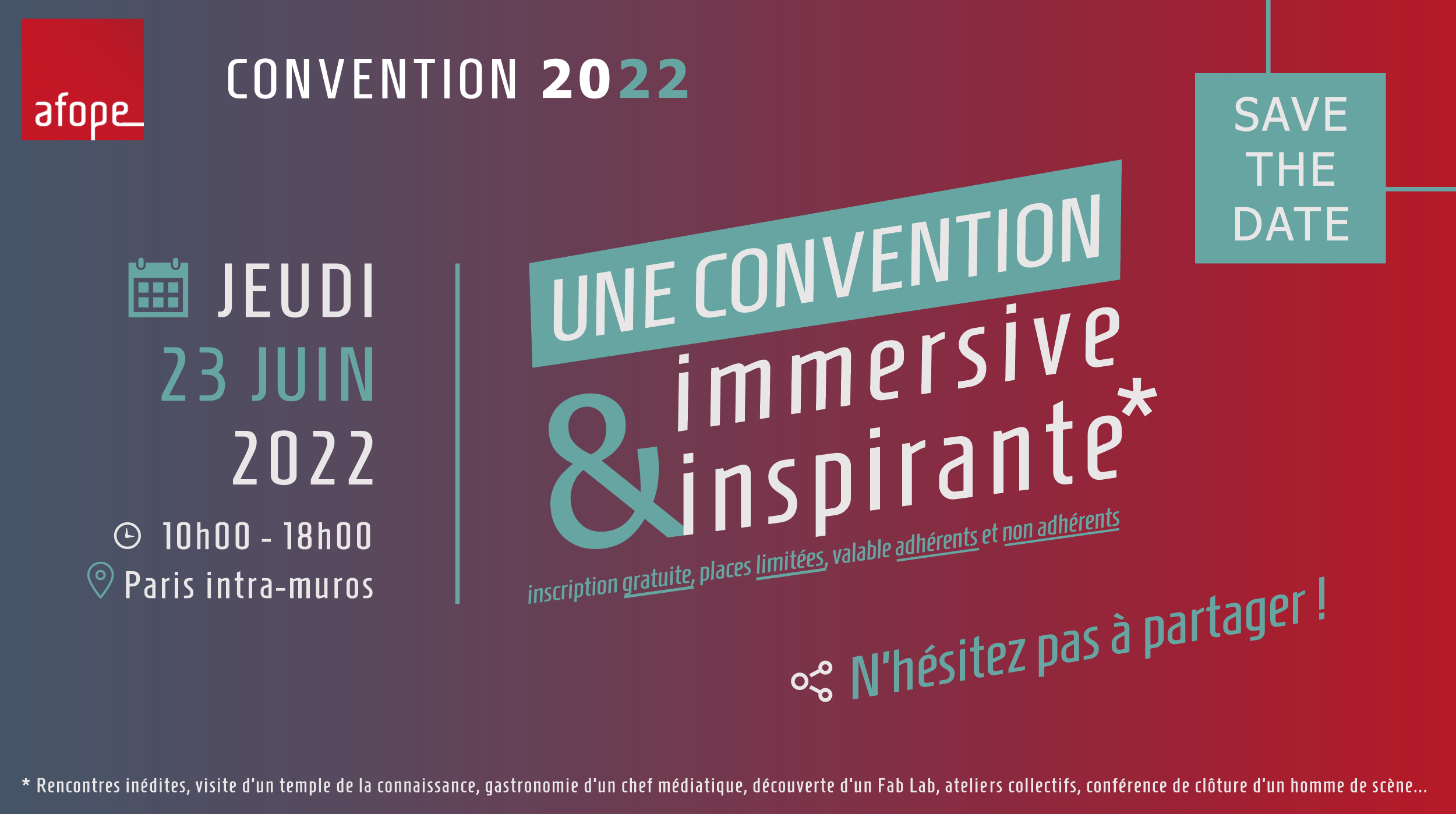 Lire la suite à propos de l’article Convention 2022 : une convention immersive inspirante